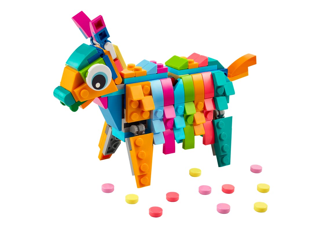 LEGO Pinata donkey articulated head for interactive play and display
