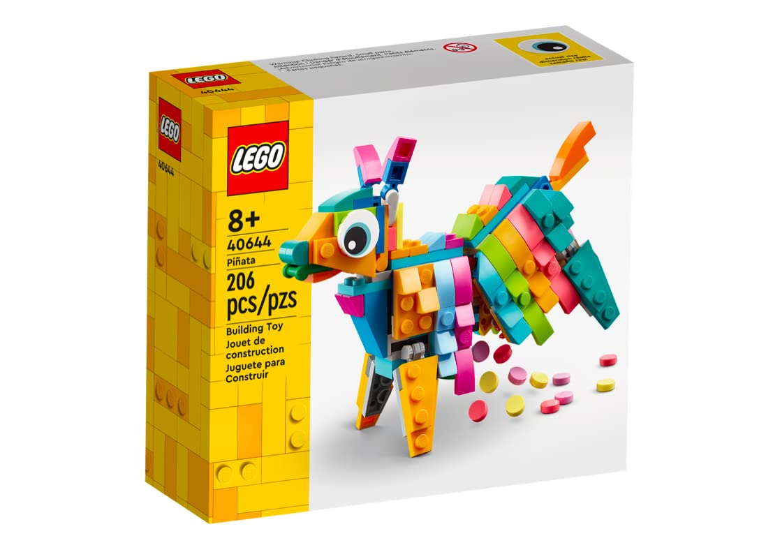 LEGO Pinata donkey articulated neck enables playful interaction at parties