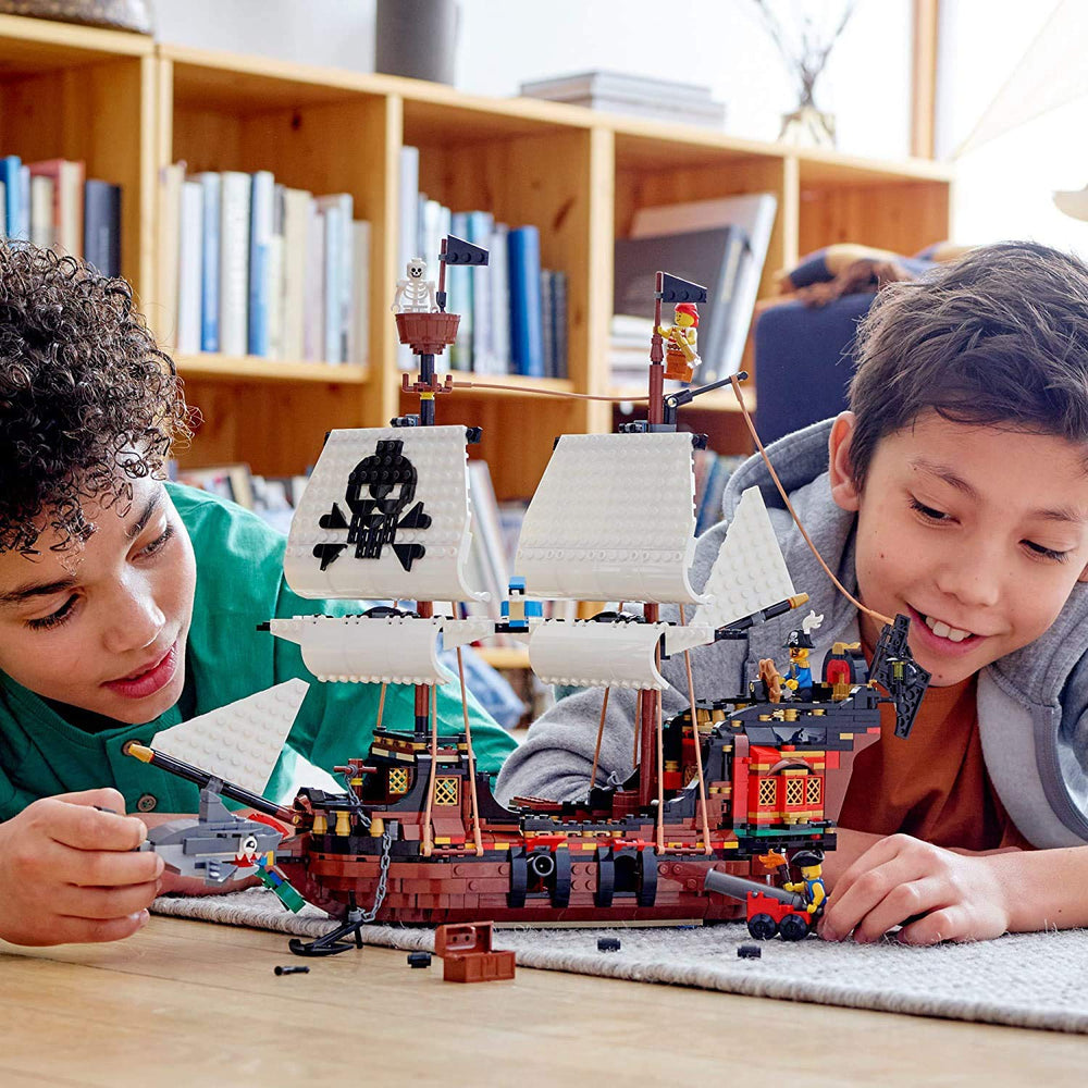 LEGO Pirates Inn scene for cozy storytelling after voyages.