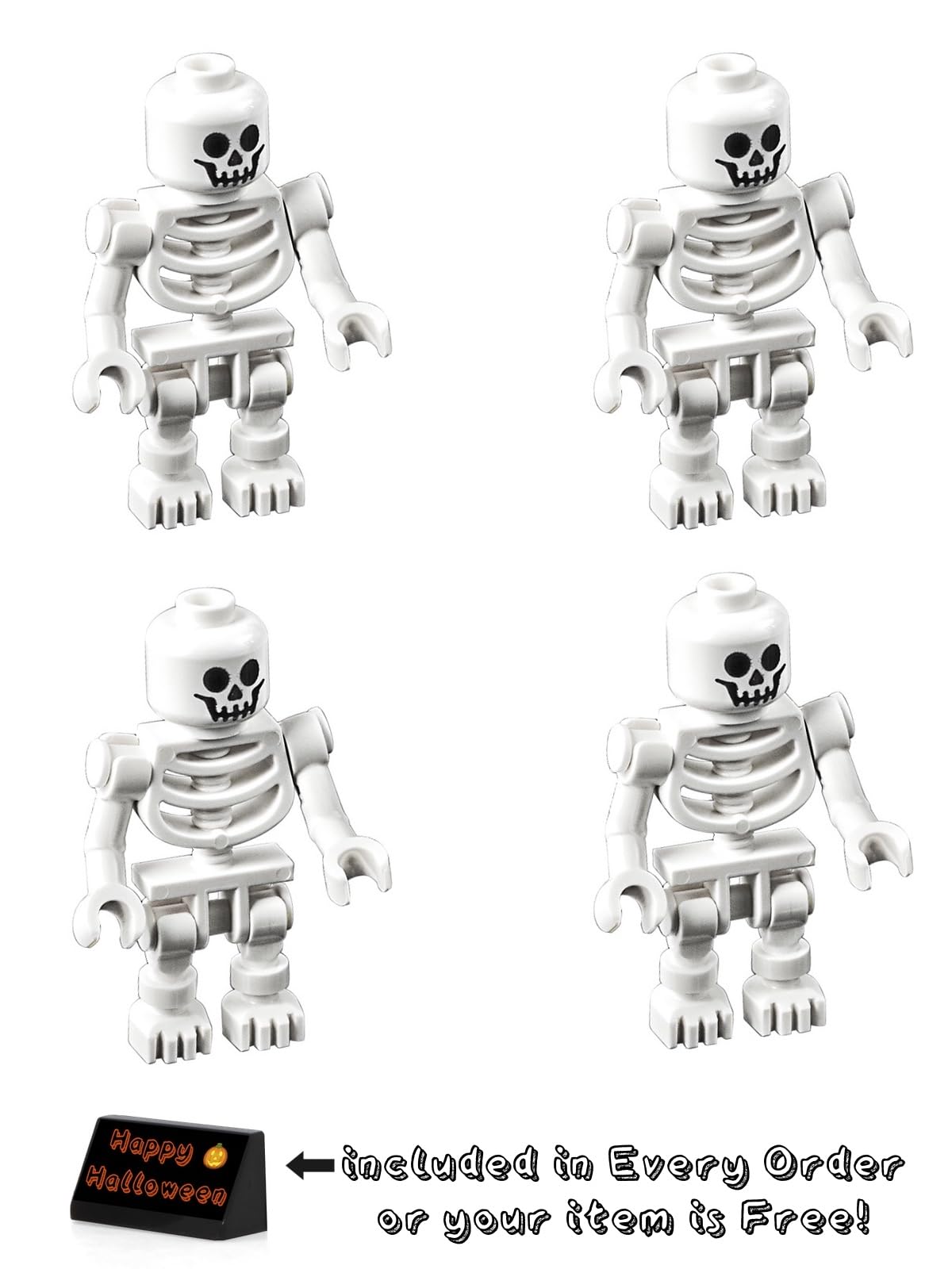 LEGO Pirates of the Caribbean Skeletons front view for detailed display