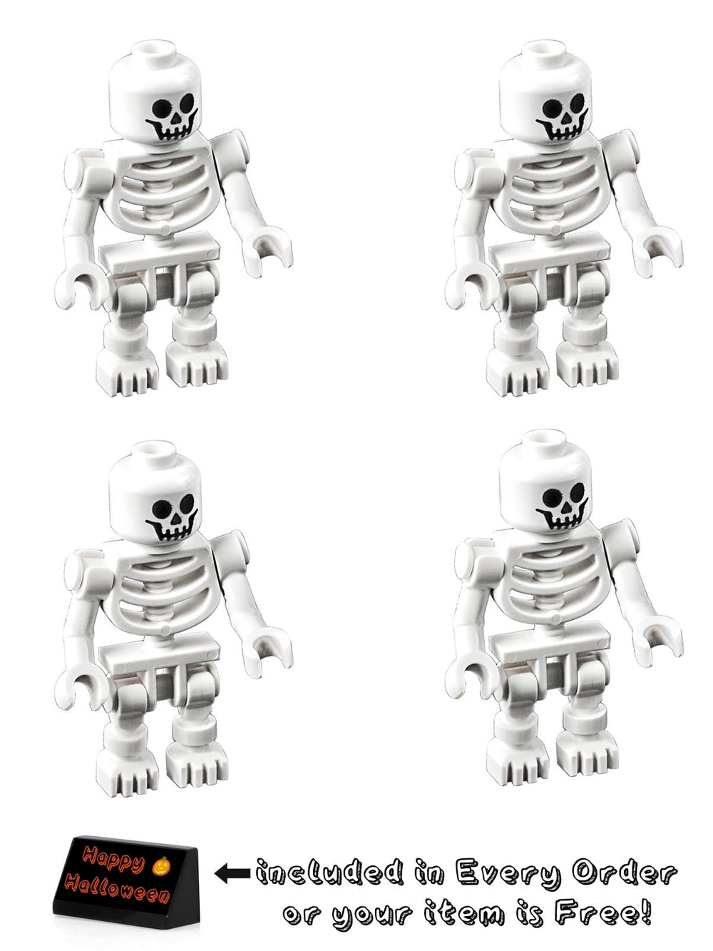 LEGO Pirates of the Caribbean Skeletons front view for detailed display