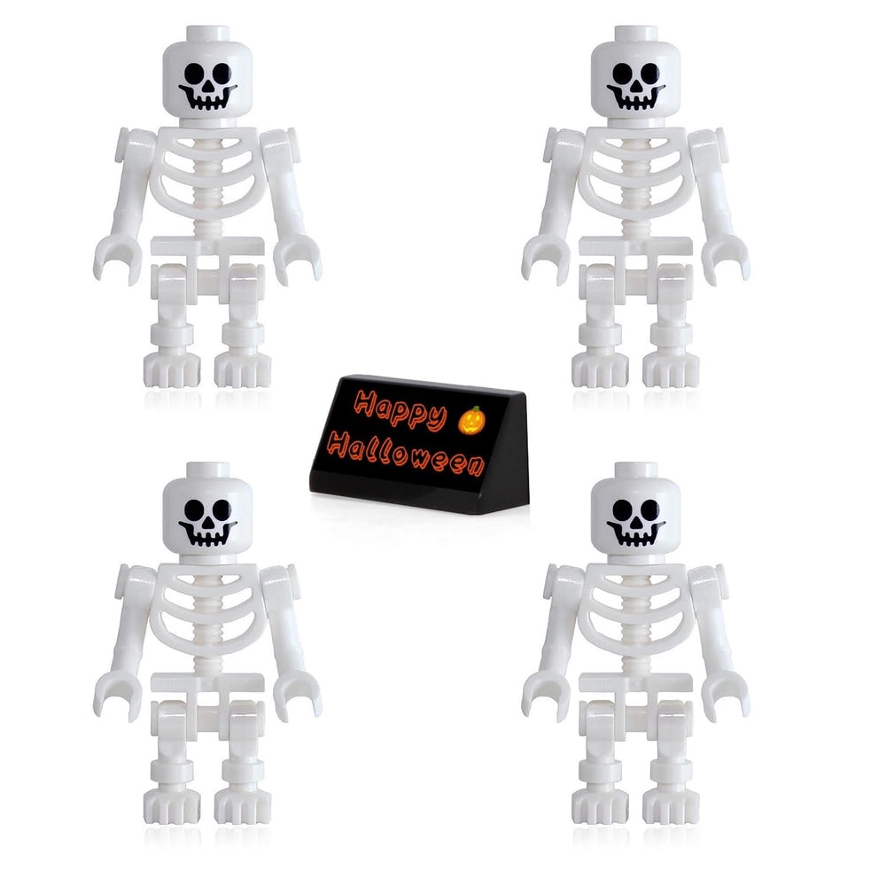 LEGO Pirates of the Caribbean Skeletons four-pack with Halloween stand for display and play