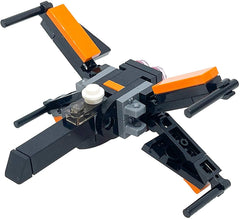 LEGO Poe Dameron's X-Wing Micro Ship: compact display piece for desk or shelf.