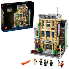 LEGO Police Station 10278 detailed front facade for display quality