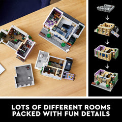 LEGO Police Station 10278 printed tiles including billboard and typewriter