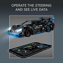 LEGO Porsche GT4 e-Performance open-doors angle for interactive posing