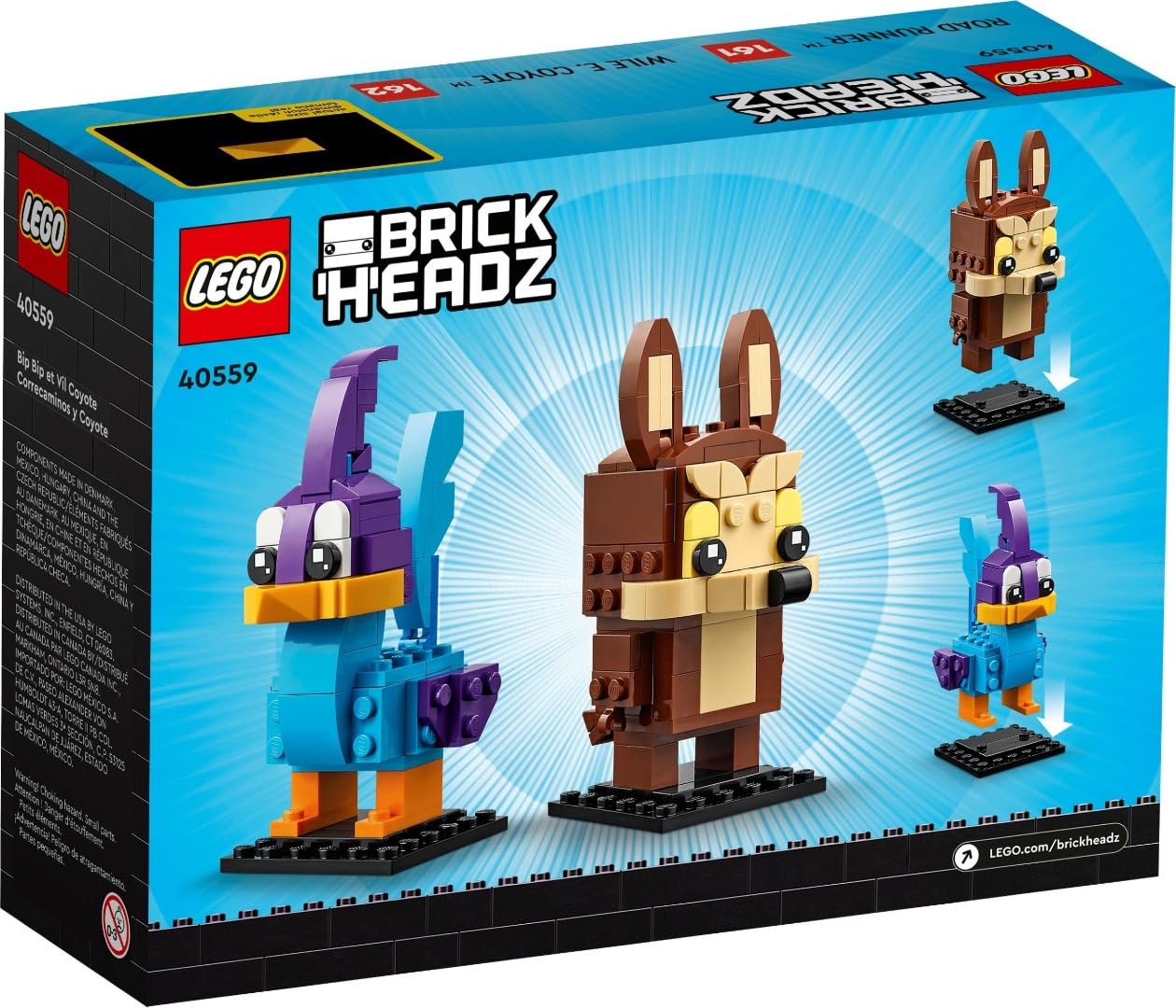 LEGO BrickHeadz display baseplates enable easy showcase of Road Runner duo
