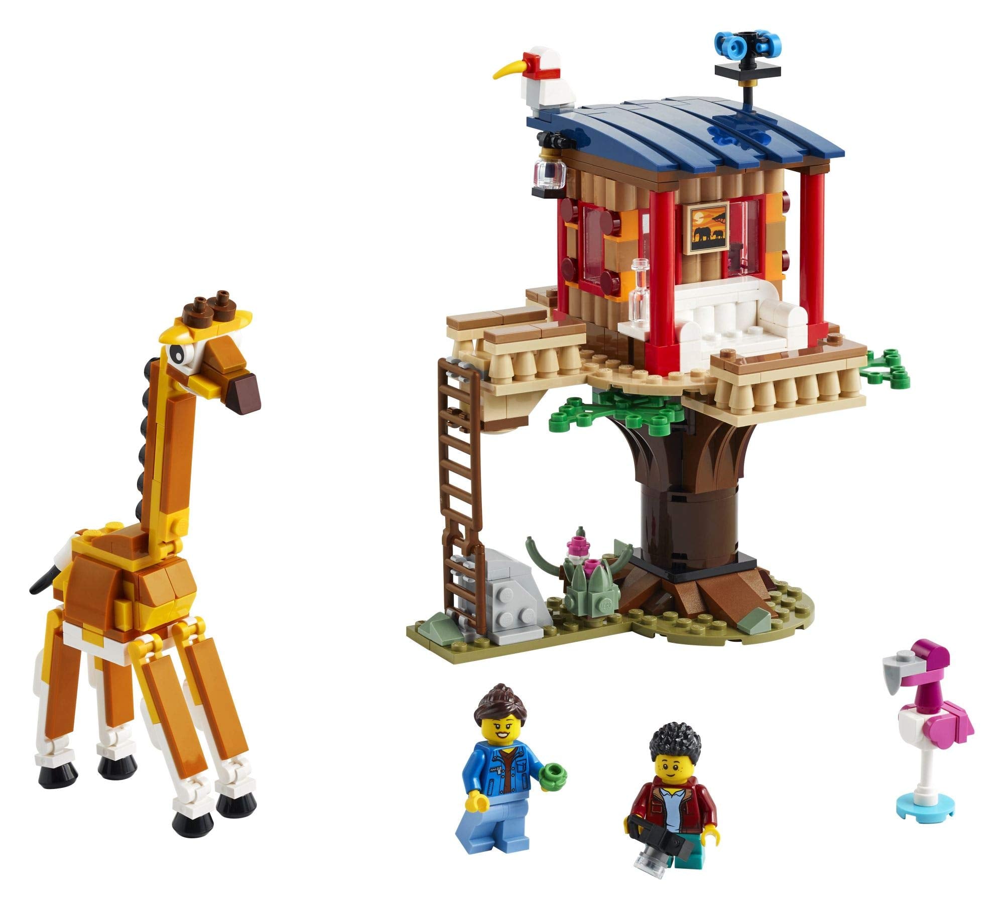 LEGO Safari Wildlife Tree House balcony couch view promotes imaginative storytelling