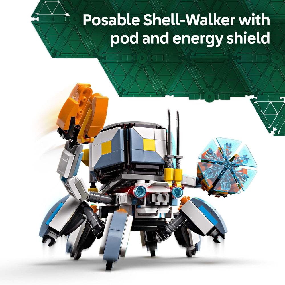 LEGO Sawtooth mech with opening jaws for dramatic duels