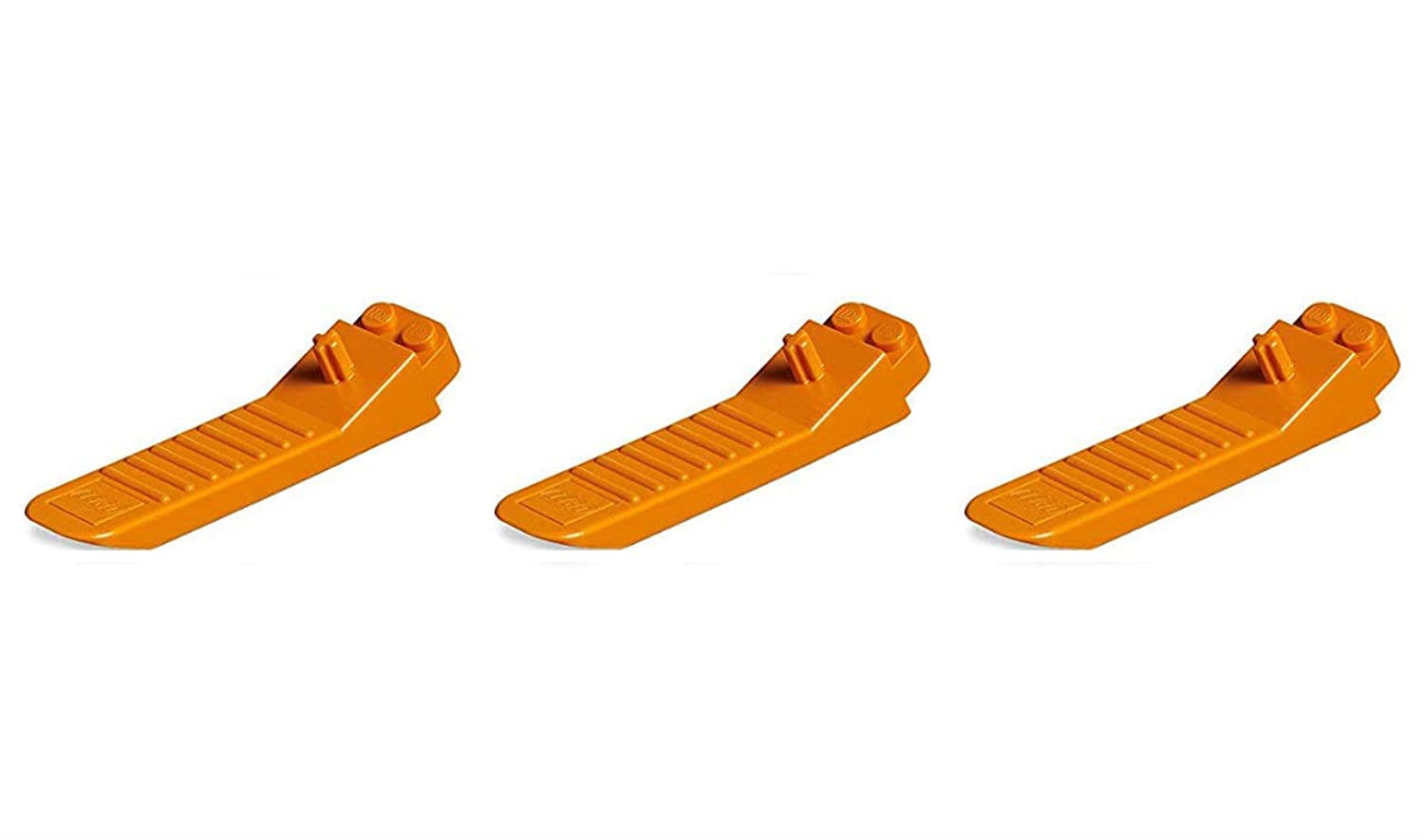 LEGO orange brick and axle separator tool front view, easy-grip handle for gentle disassembly.