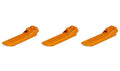 LEGO orange brick and axle separator tool front view, easy-grip handle for gentle disassembly.