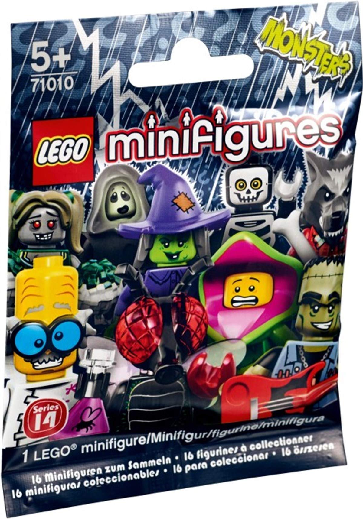 LEGO Plant Monster minifigure back view showing Series 14 detailing.