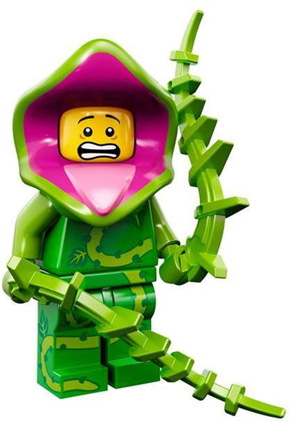 LEGO Plant Monster minifigure front view, ideal for display and imaginative play.