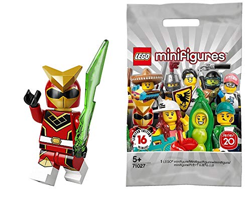 LEGO Series 20 Red Power Ranger Robot minifigure for imaginative play and display.