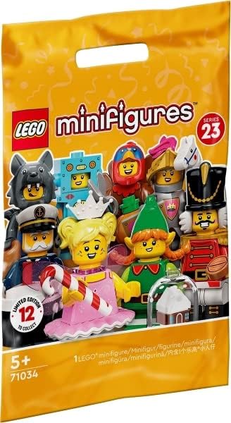 LEGO Reindeer Costume Series 23 minifigure—packaging and accessories visible.