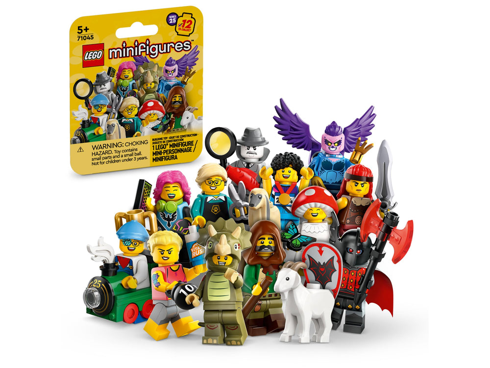 LEGO Series 25 full set of 12 minifigures ready for display and play.