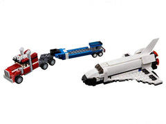 LEGO shuttle crane and satellite add realistic play moments.