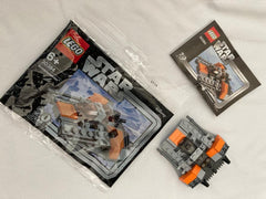 LEGO Snowspeeder packaging art highlights Star Wars 20th Anniversary branding