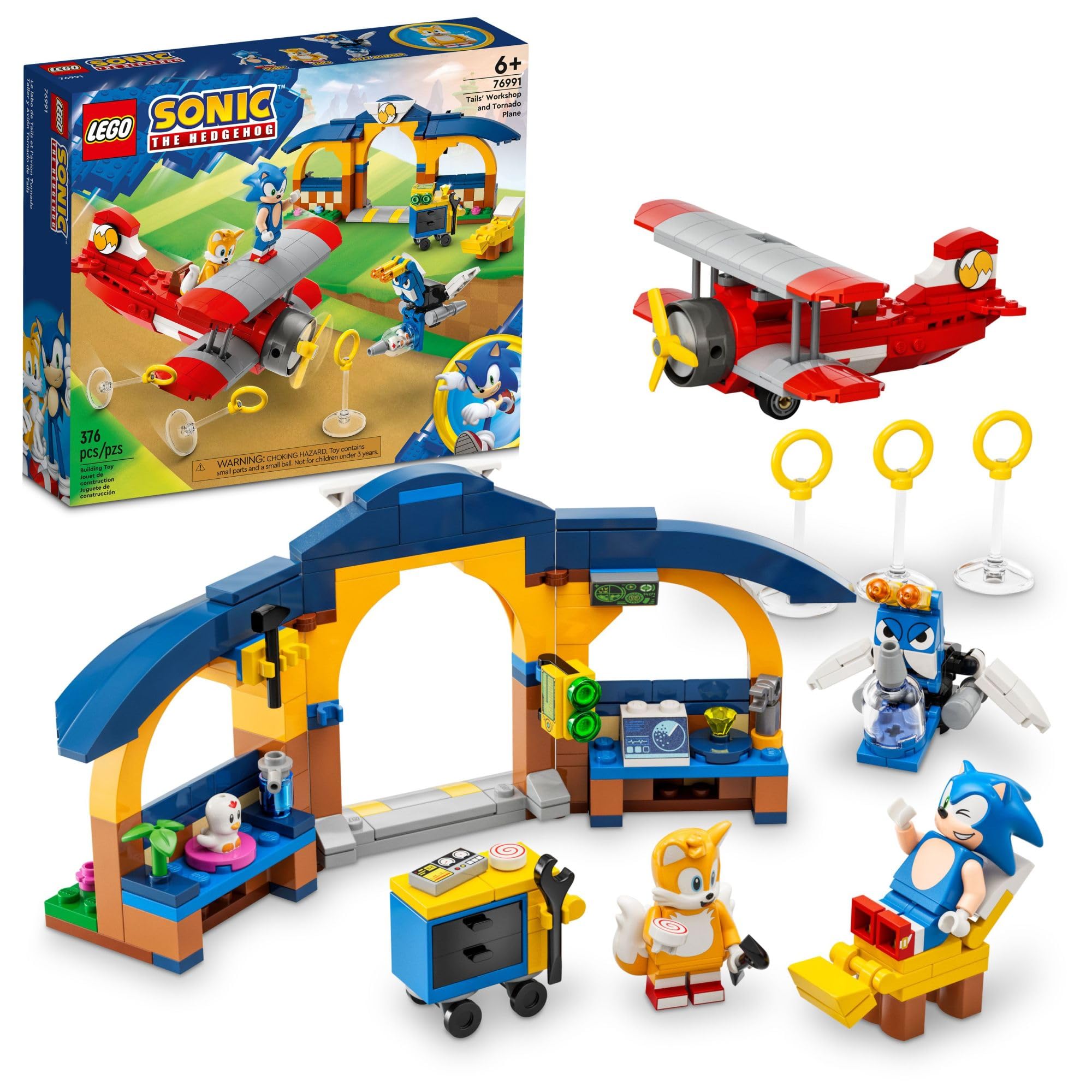 LEGO Sonic 76991 Tornado Plane build showcases action-packed play and creativity.