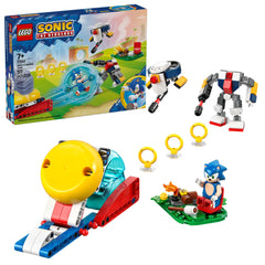 LEGO Sonic's Campfire Clash playset front view enhances imaginative adventures.