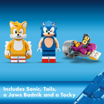 LEGO Sonic Characters Tails and Sonic image captures iconic duo for fast-paced, imaginative play.