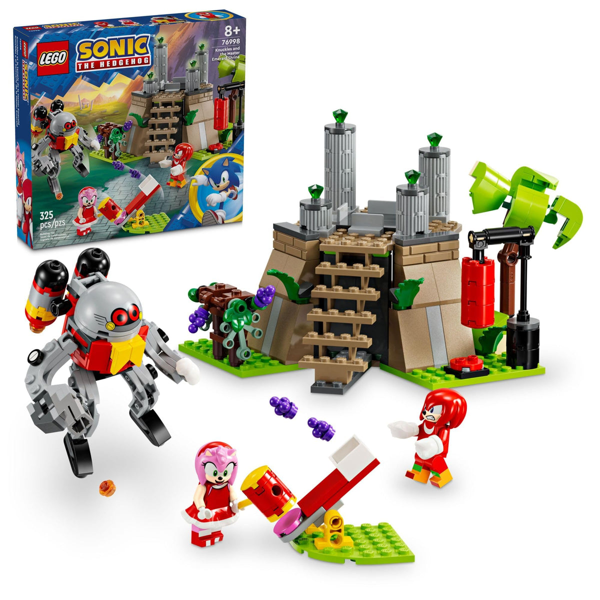 LEGO Sonic Knuckles Master Emerald Shrine - detailed build for imaginative storytelling.