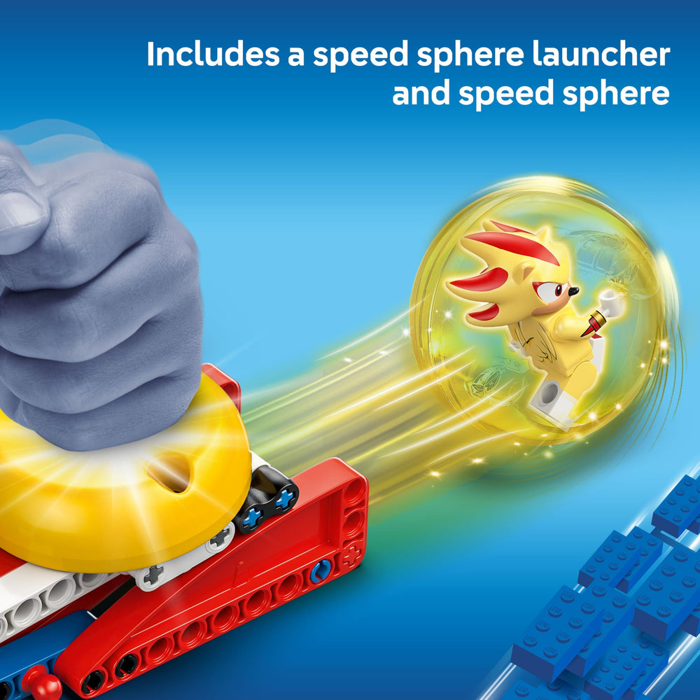 LEGO Sonic Super Shadow minifigure for heroic storytelling.