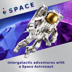 LEGO Space Dog Figurine with posable legs for dynamic space adventures.