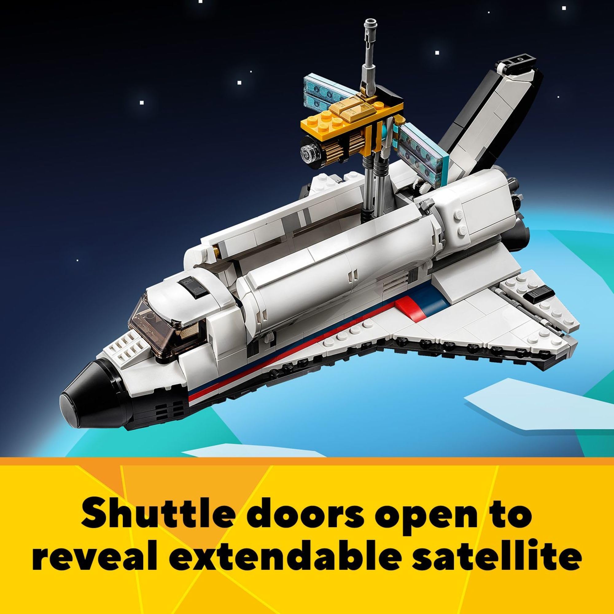 LEGO Space Shuttle Adventure 31117 rocket model adds alternate build options