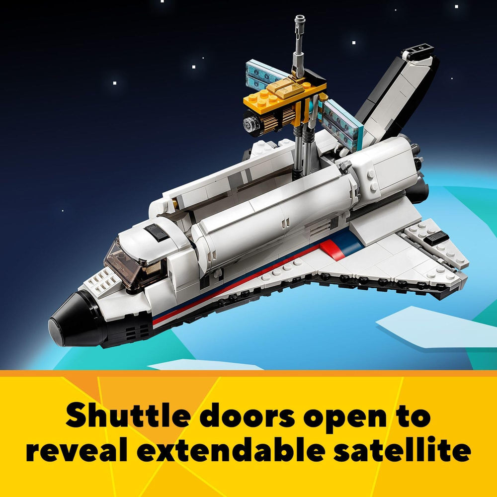 LEGO Space Shuttle Adventure 31117 rocket model adds alternate build options