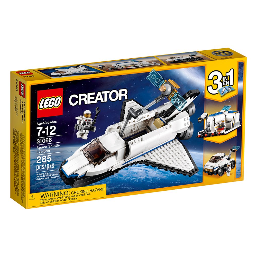 LEGO Space Shuttle Explorer 31066 minifigure cockpit invites role-play missions