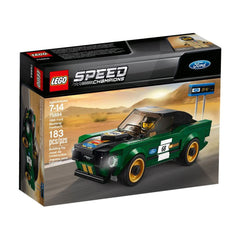 LEGO Speed Champions 1968 Ford Mustang Fastback assembly for display and play