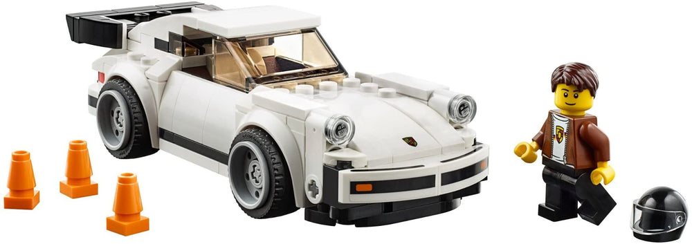 LEGO Speed Champions 1974 Porsche 911 Turbo 3.0 kit dimensions suit shelf display.