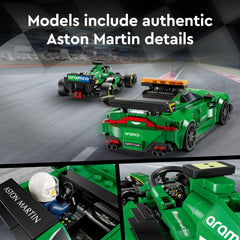 LEGO Speed Champions AMR23 detailed-parts close-up for build experience