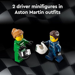 LEGO Speed Champions AMR23 front view with realistic decals and lines