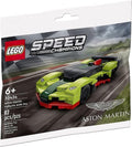 LEGO Speed Champions Aston Martin Valkyrie AMR Pro 30434 front view for display and imaginative racing.