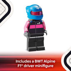 LEGO Speed Champions Alpine F1 A524 wider tires with Pirelli imprint for realism