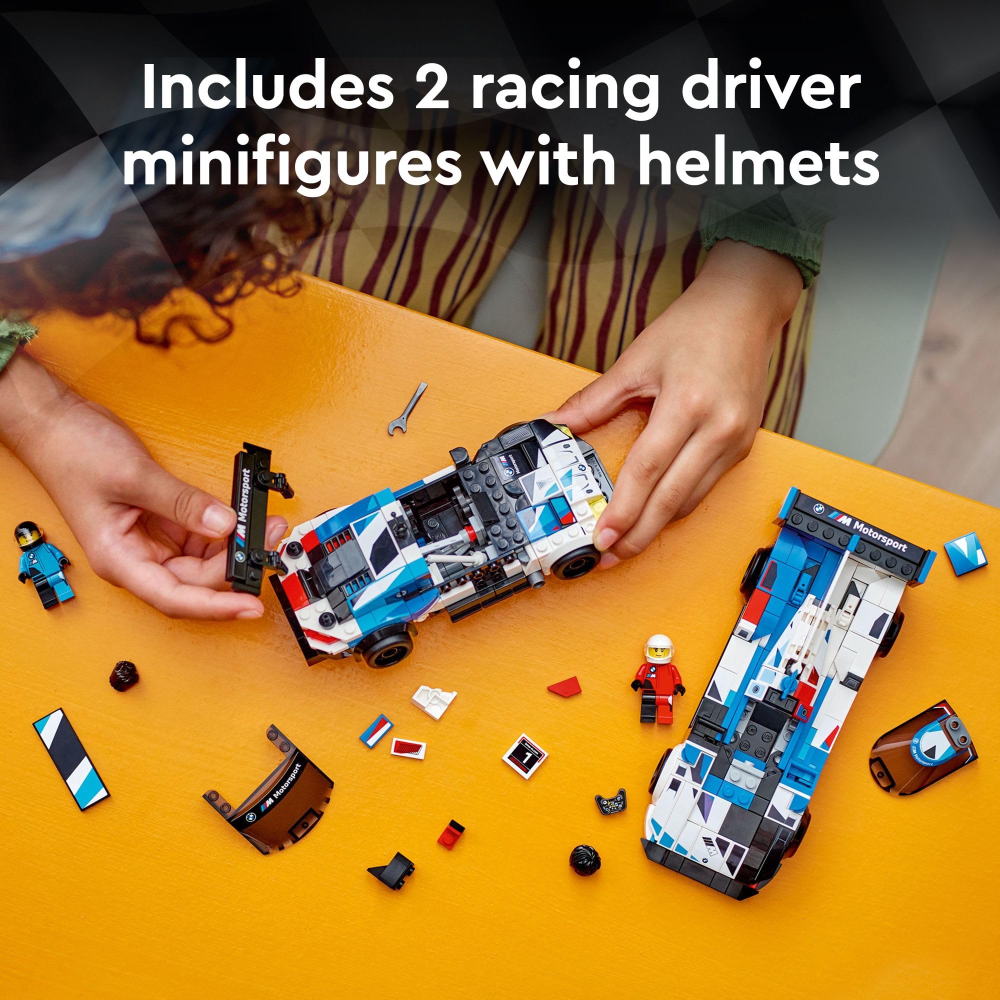 LEGO Speed Champions double-pack display-ready kit for fans and collectors.
