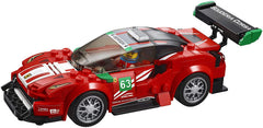 LEGO Speed Champions Ferrari 488 GT3 Scuderia Corsa cockpit close-up for imaginative play