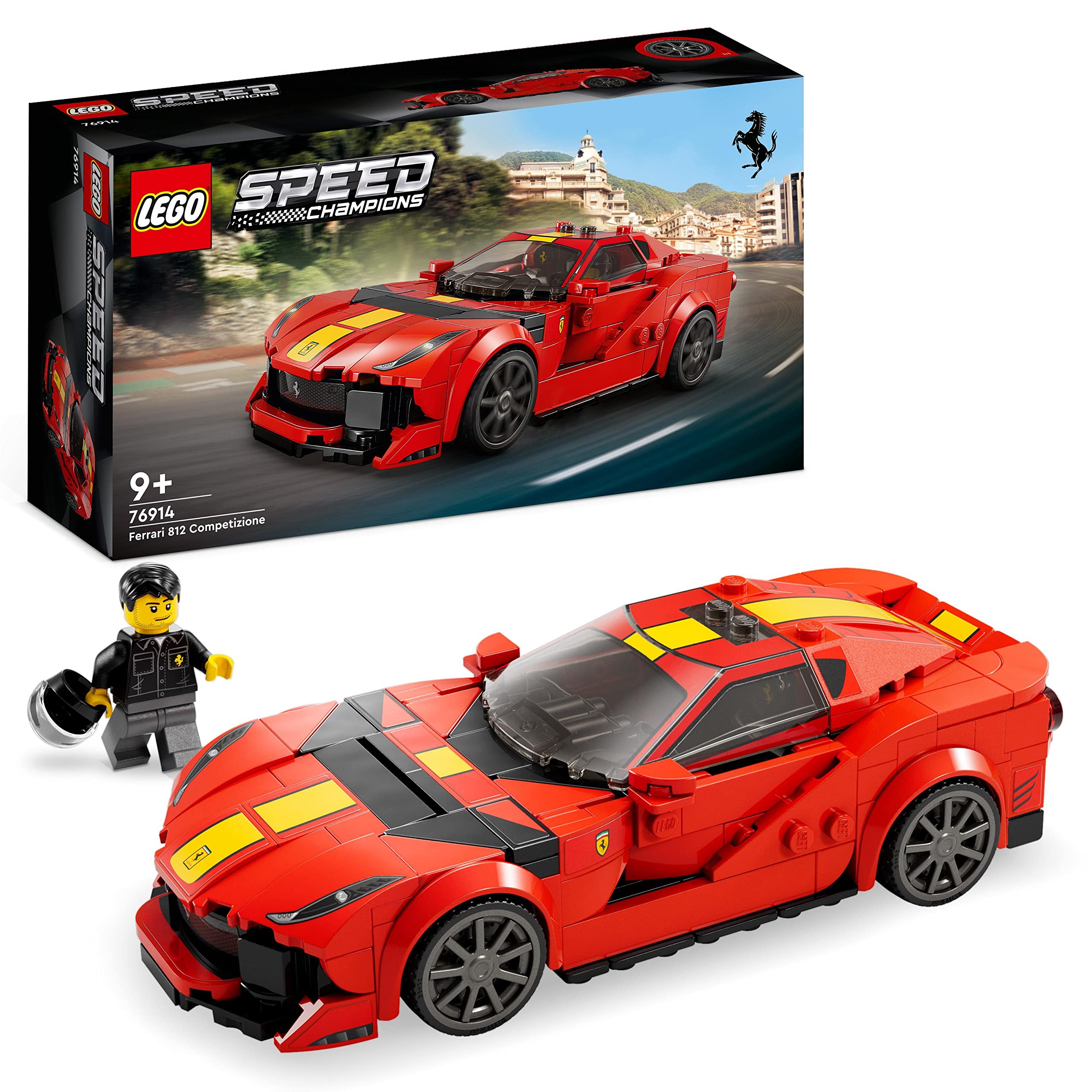 LEGO Speed Champions Ferrari 812 Competizione 76914 model car for display and collection
