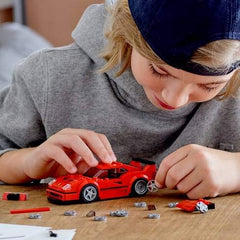Minifigure driver with helmet enables racing scenarios and role-play