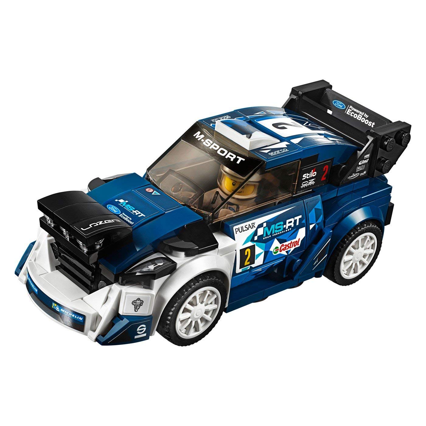 LEGO Speed Champions Ford Fiesta M-Sport WRC 75885 minifigure driver included for racing action