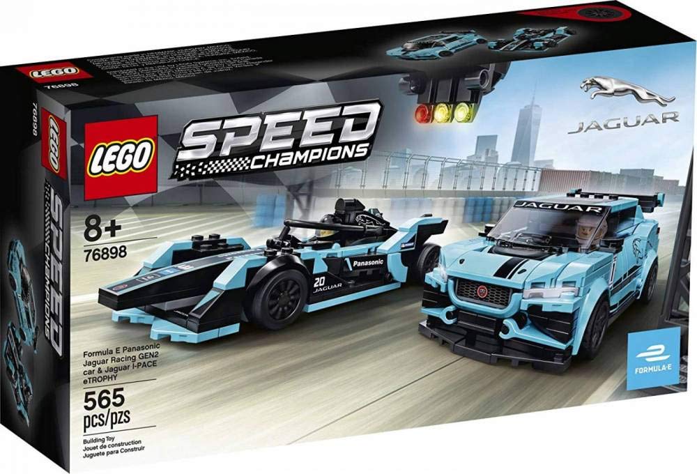 LEGO Speed Champions Formula E Gen2 car for realistic racing play and display.