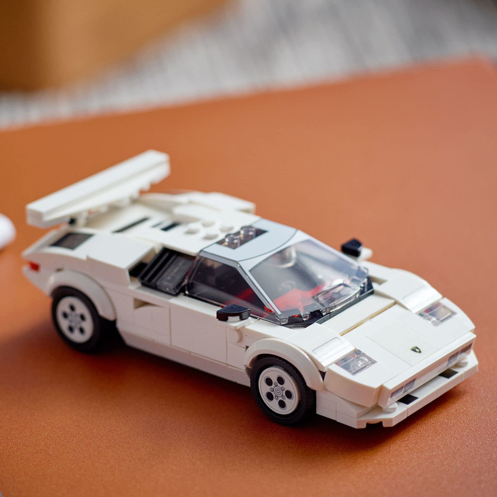 LEGO Speed Champions Lamborghini Countach 76908 cockpit with minifigure for play