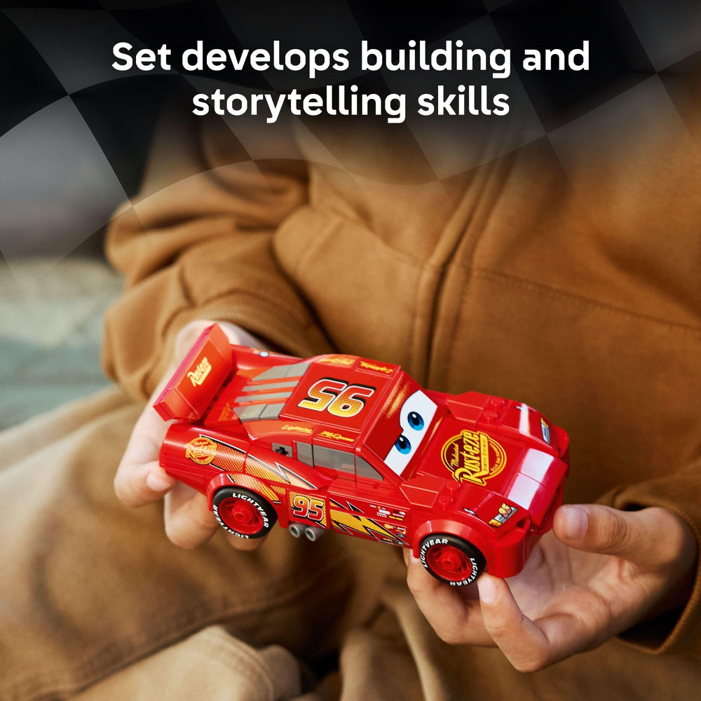 LEGO Speed Champions Lightning McQueen undercarriage detail reveals the build's complexity and realism
