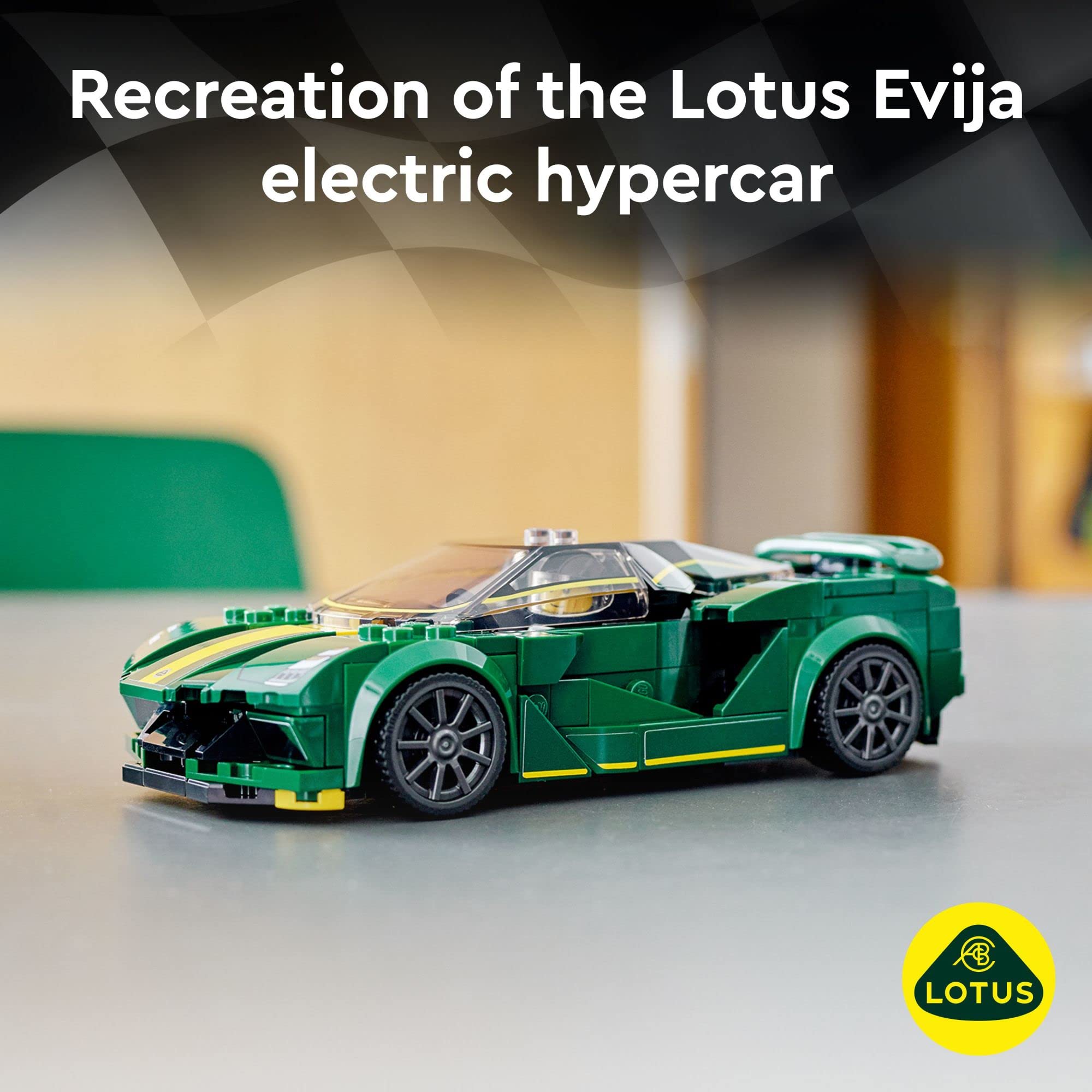 LEGO Speed Champions Lotus Evija rear view highlighting authentic detailing for collectors