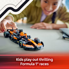 LEGO Speed Champions McLaren F1 Team MCL38 rear wing detail mirrors the real car.