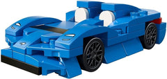 LEGO Speed Champions McLaren Elva 30343 front view for imaginative racing play