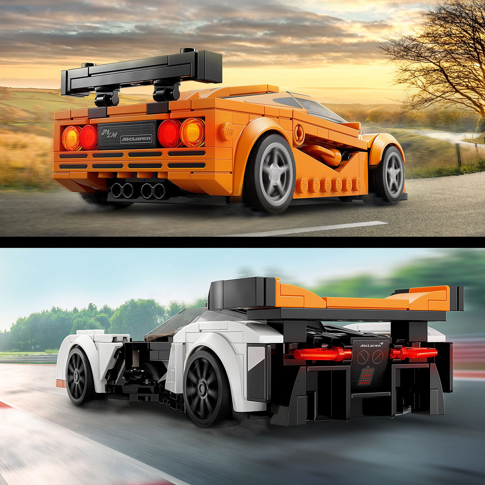 LEGO Speed Champions McLaren F1 LM side profile with cooling ducts.