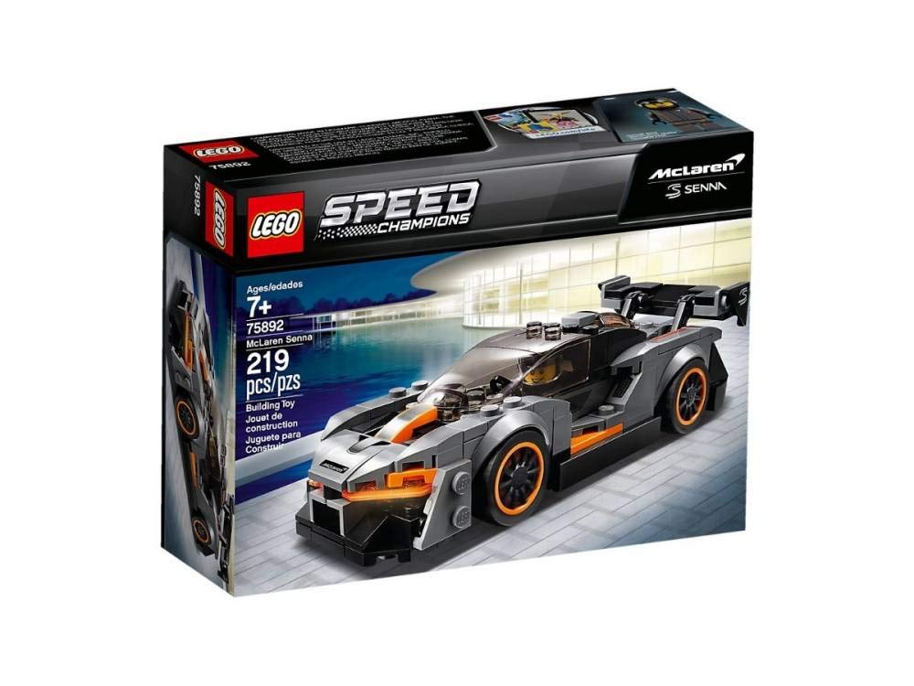 LEGO Speed Champions McLaren Senna 75892 car model for imaginative race play and display.